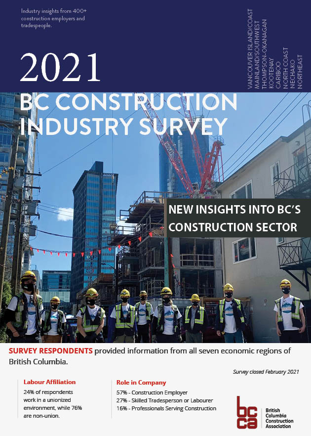 BC, Construction, Industry, Survey, 2021, Stats